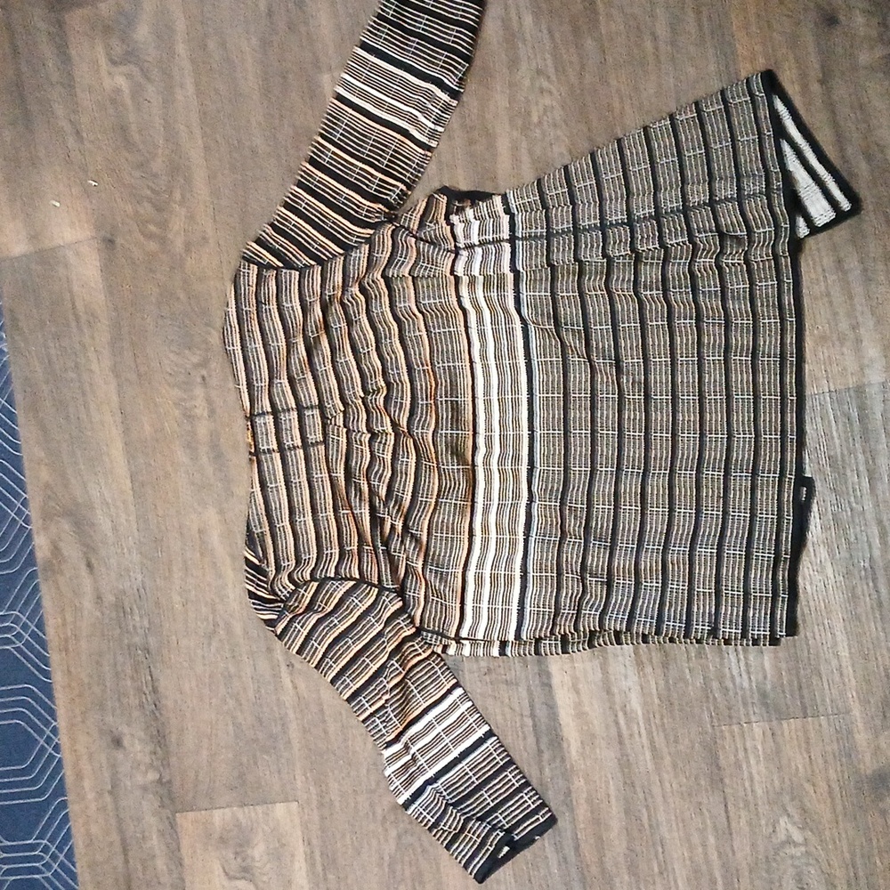 St. John Striped Open Front Cardigan. - Picture 13 of 15